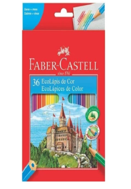 Estojo Lápis de Cor c/36 Cores 120136G Faber